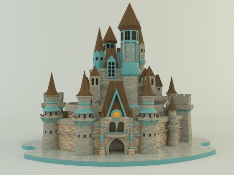 Cinderella Castle 3d 3D 모델