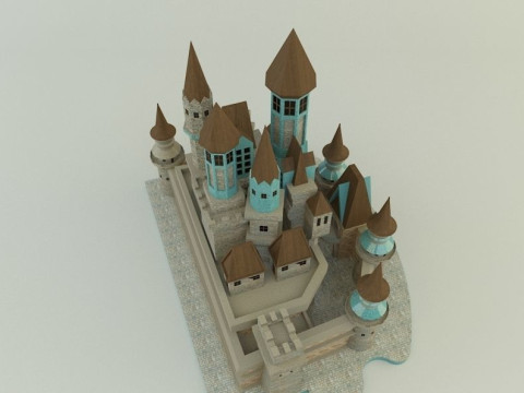 Cinderella Castle 3d 3D 모델