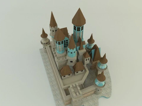 Cinderella Castle 3d 3D Model