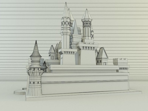 Cinderella Castle 3d 3D 모델