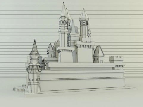 Cinderella Castle 3d 3D Model