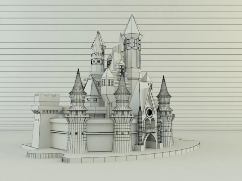 Cinderella Castle 3d 3D Model