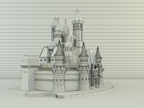 Cinderella Castle 3d 3D 모델