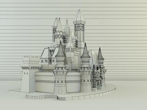 Cinderella Castle 3d 3D Model
