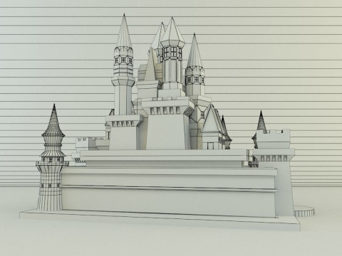 Cinderella Castle 3d 3D 모델