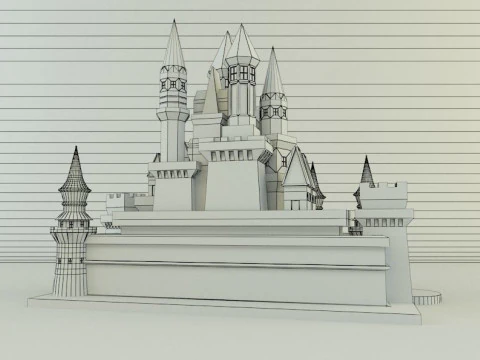 Cinderella Castle 3d 3D Model