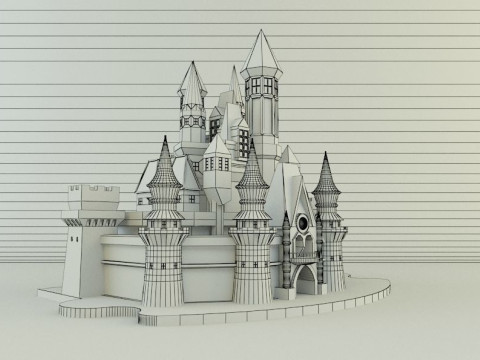 Cinderella Castle 3d 3D 모델