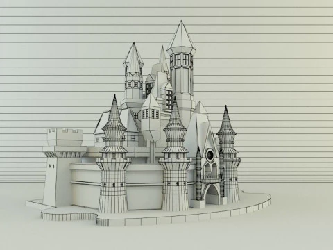 Cinderella Castle 3d 3D Model