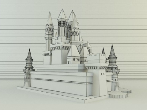 Cinderella Castle 3d 3D 모델