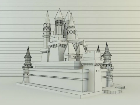 Cinderella Castle 3d 3D Model