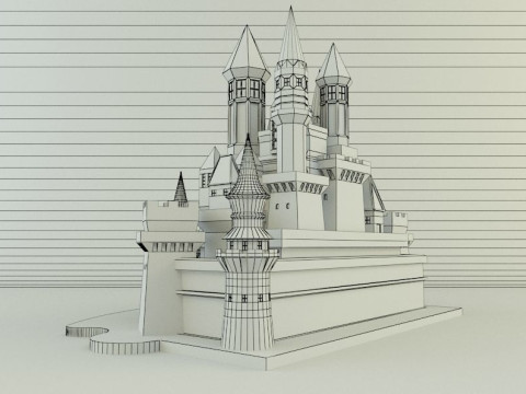 Cinderella Castle 3d 3D 모델