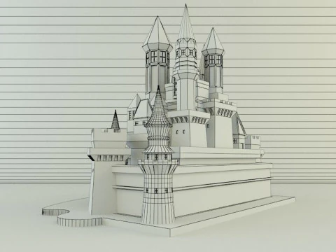 Cinderella Castle 3d 3D Model