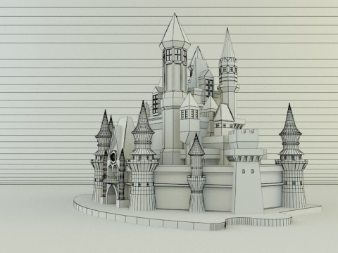 Cinderella Castle 3d 3D 모델