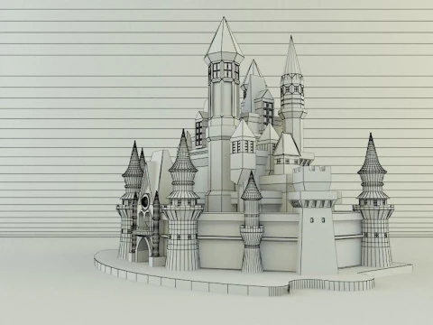 Cinderella Castle 3d 3D Model