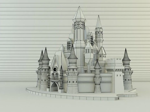 Cinderella Castle 3d 3D Model
