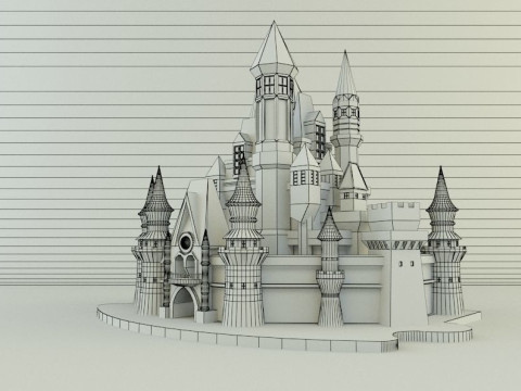 Cinderella Castle 3d 3D 모델
