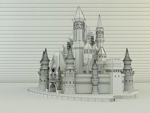 Cinderella Castle 3d 3D Model