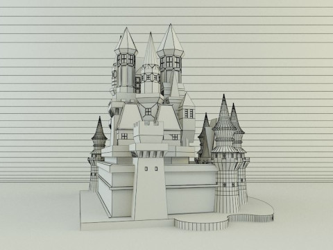 Cinderella Castle 3d 3D 모델