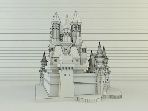 Cinderella Castle 3d 3D Model