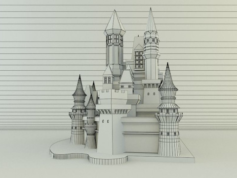 Cinderella Castle 3d 3D 모델