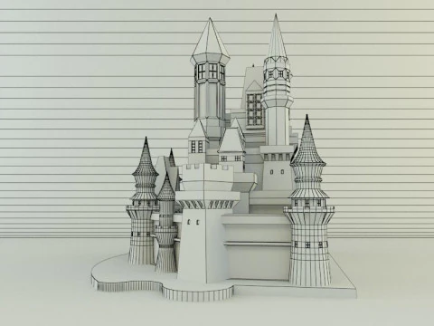 Cinderella Castle 3d 3D Model