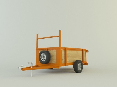 Car trailer 99 3D 모델