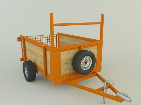 Car trailer 99 Modelo 3D