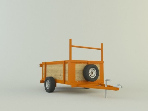 Car trailer 99 Modelo 3D