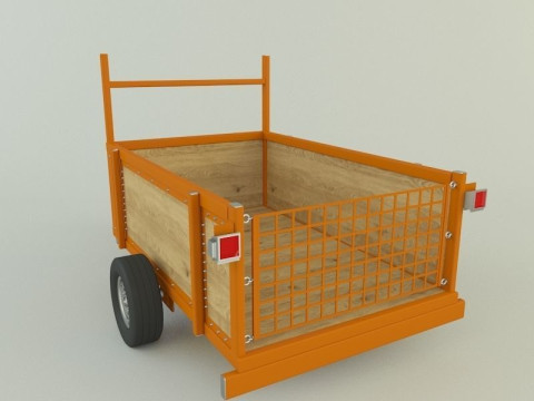 Car trailer 99 Modelo 3D