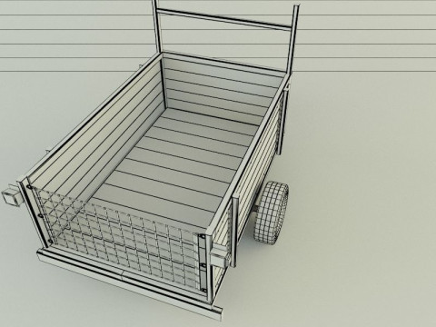 Car trailer 99 Modelo 3D