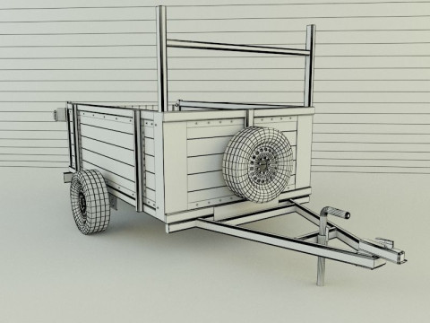 Car trailer 99 Modelo 3D