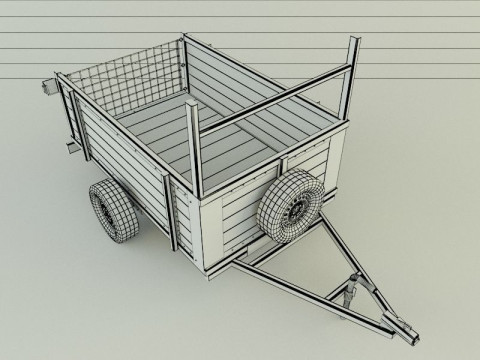 Car trailer 99 Modelo 3D