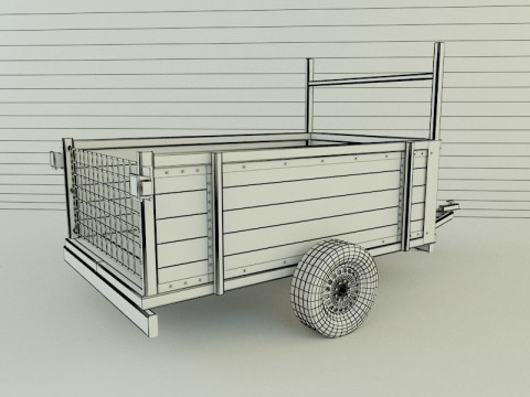 Car trailer 99 Modelo 3D
