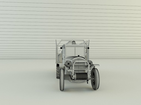 Cargo tracked timber 3D Model