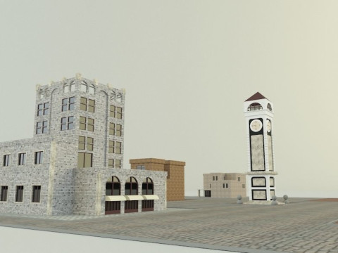 City builgings 3d Model 3D