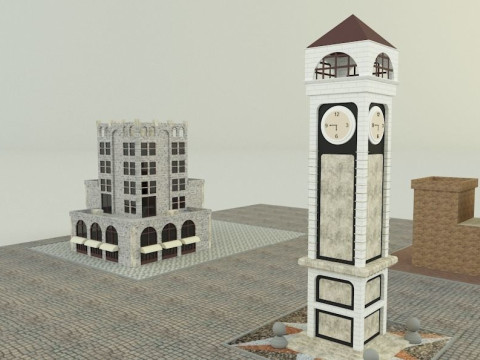 City builgings 3d Modelo 3D