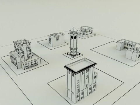 City builgings 3d 3D Model