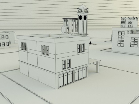 City builgings 3d Modelo 3D