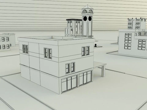 City builgings 3d 3D Model