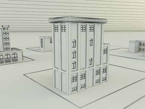 City builgings 3d Modelo 3D