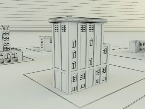 City builgings 3d 3D Model