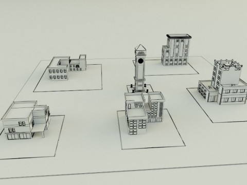 City builgings 3d Modelo 3D