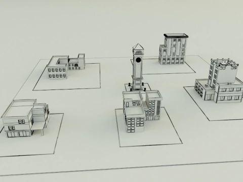 City builgings 3d 3D Model