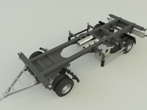 Container trailer 580 3D 모델