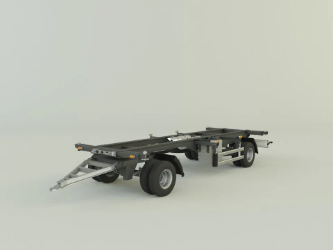 Container trailer 580 3D Model