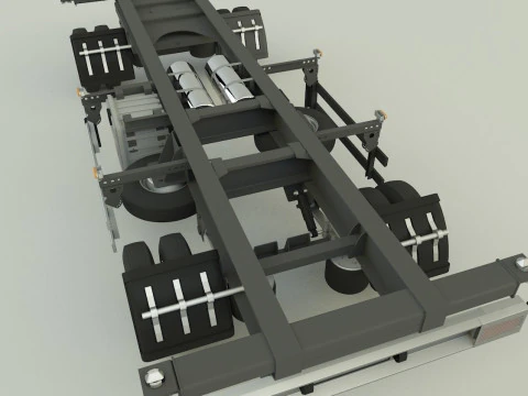 Container trailer 580 3D Model