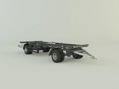 Container trailer 580 3D Model