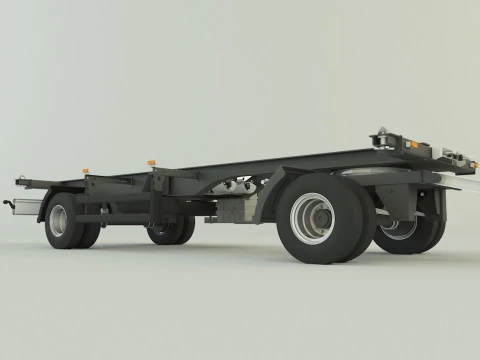 Container trailer 580 3D Model