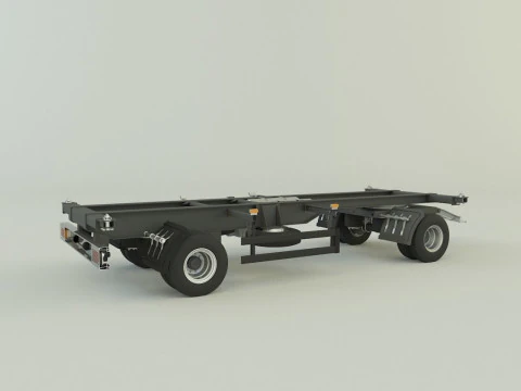 Container trailer 580 3D Model