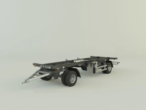 Container trailer 580 3D Model